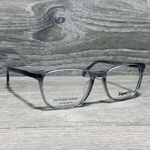 Superflex Sunglasses Frames Only Mens 53-17-140 Gray Acetate Square SF-603 S303